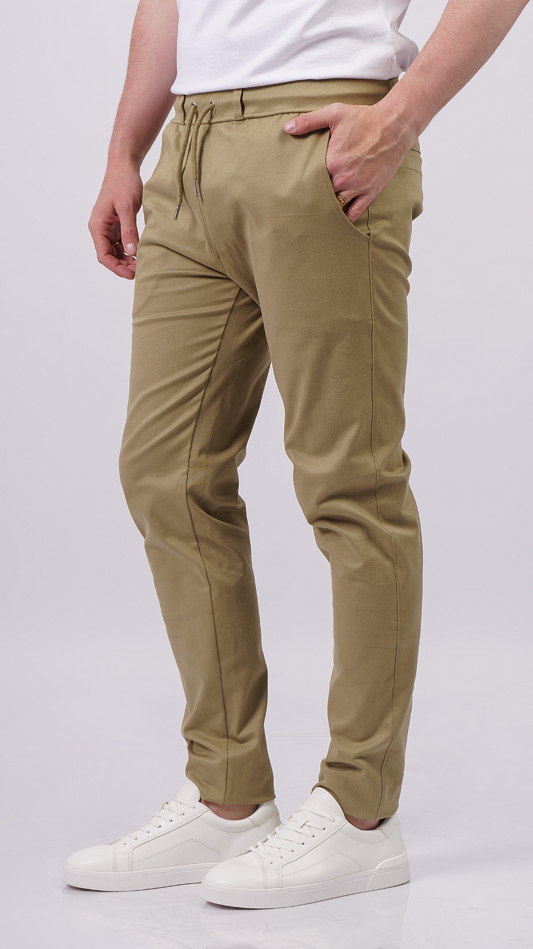 Green Olive Smooth Pants