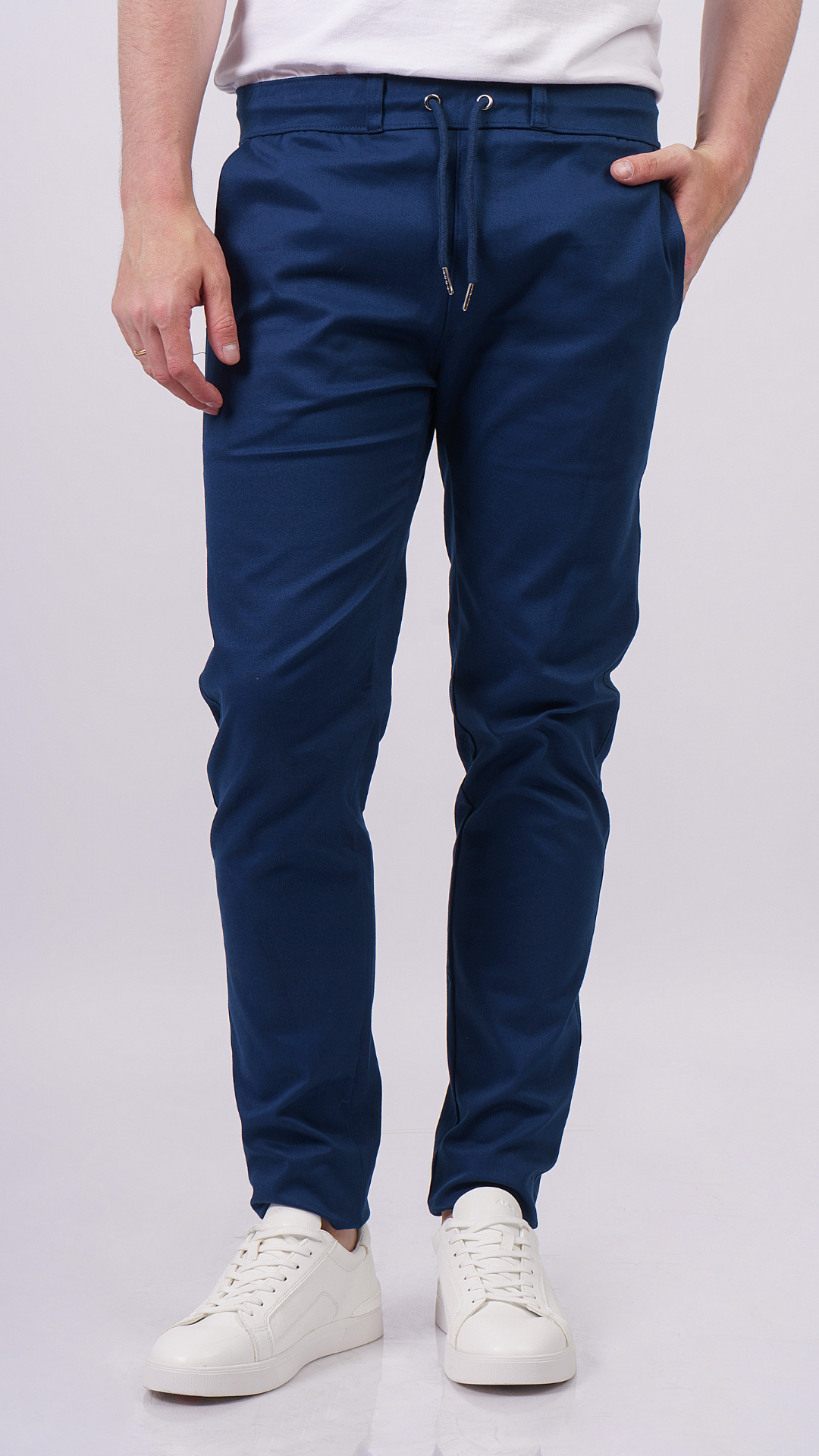 Blue Navy Smooth Pants