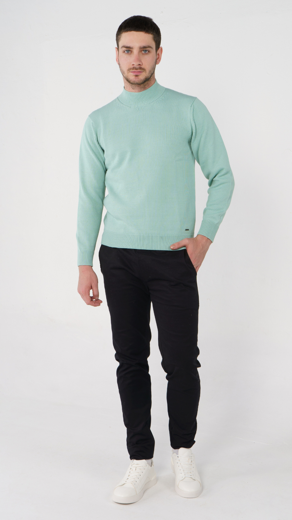 Green Mint Perkins Sweater