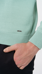 Green Mint Perkins Sweater