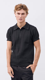 Polo Knitted Black