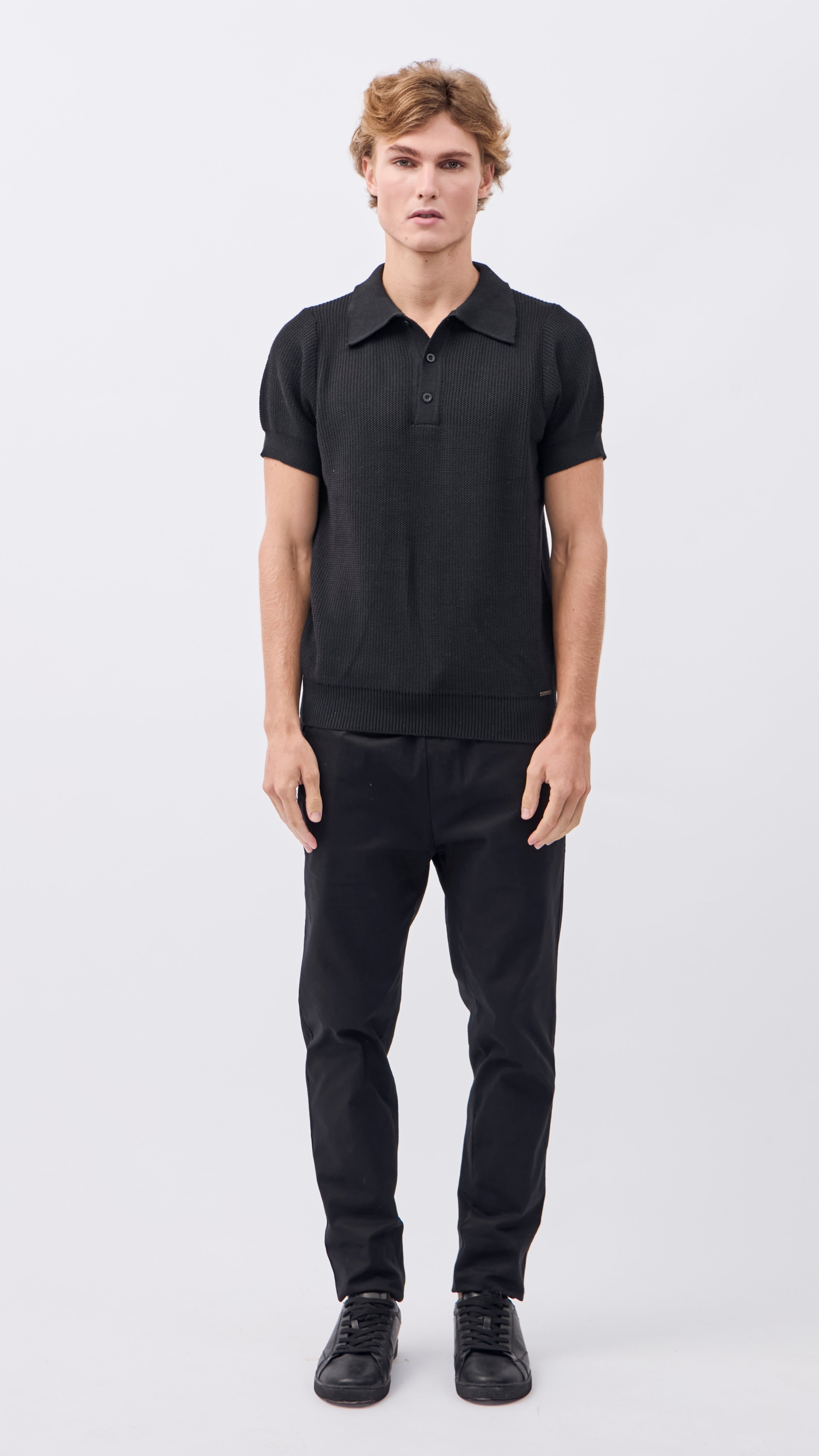 Polo Knitted Black