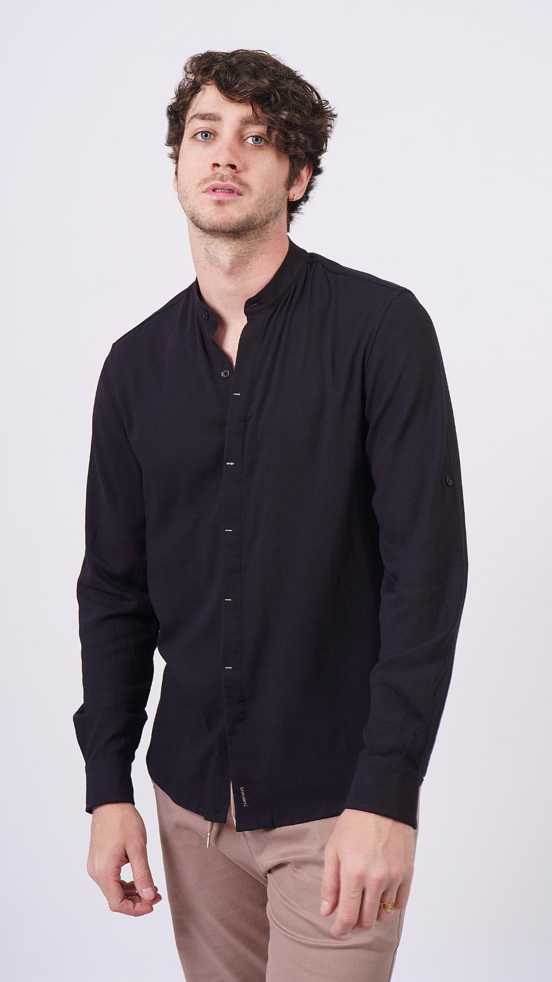 Shirt Linen - Black