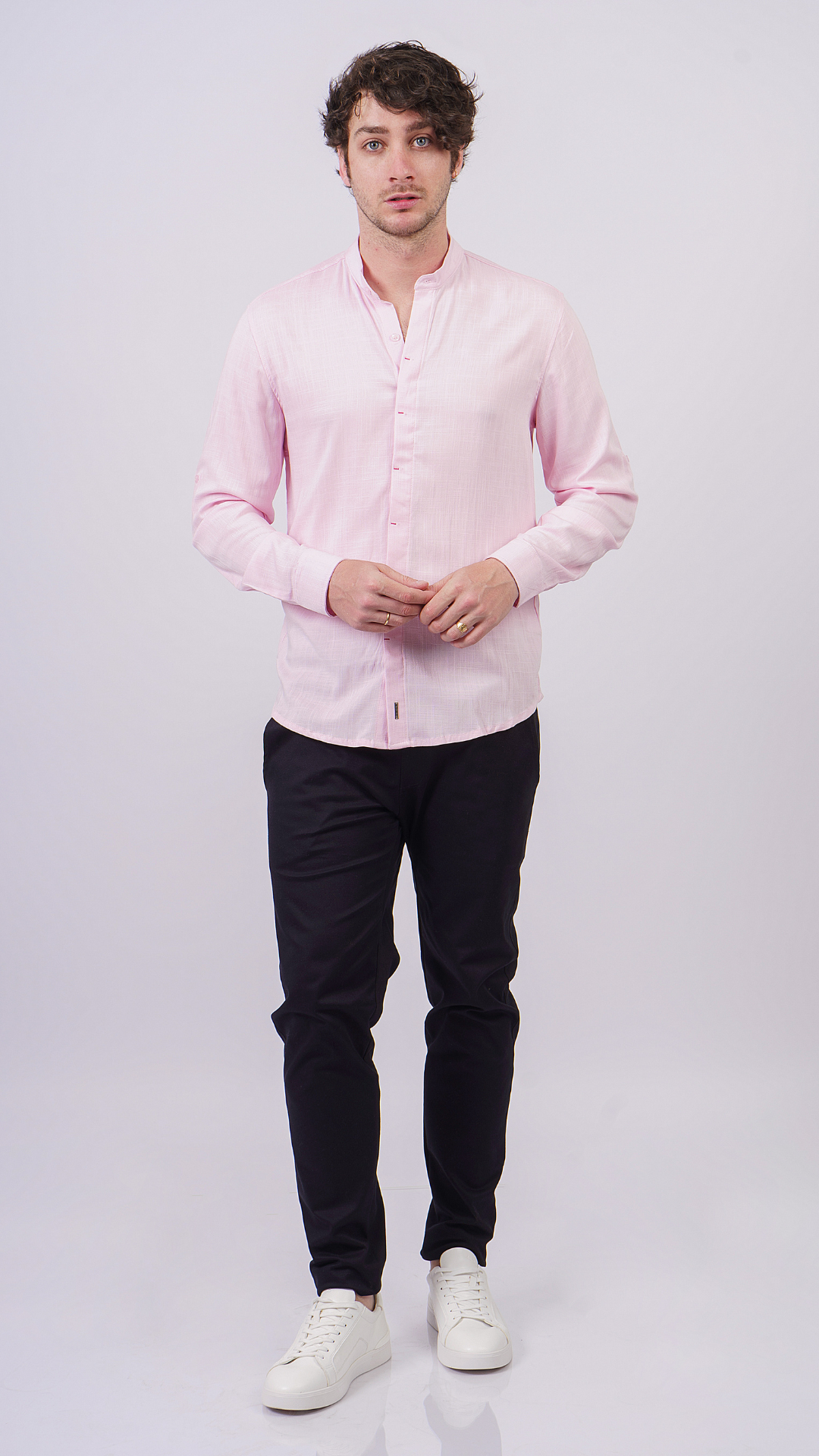 Shirt Linen - Rosa Flamenco