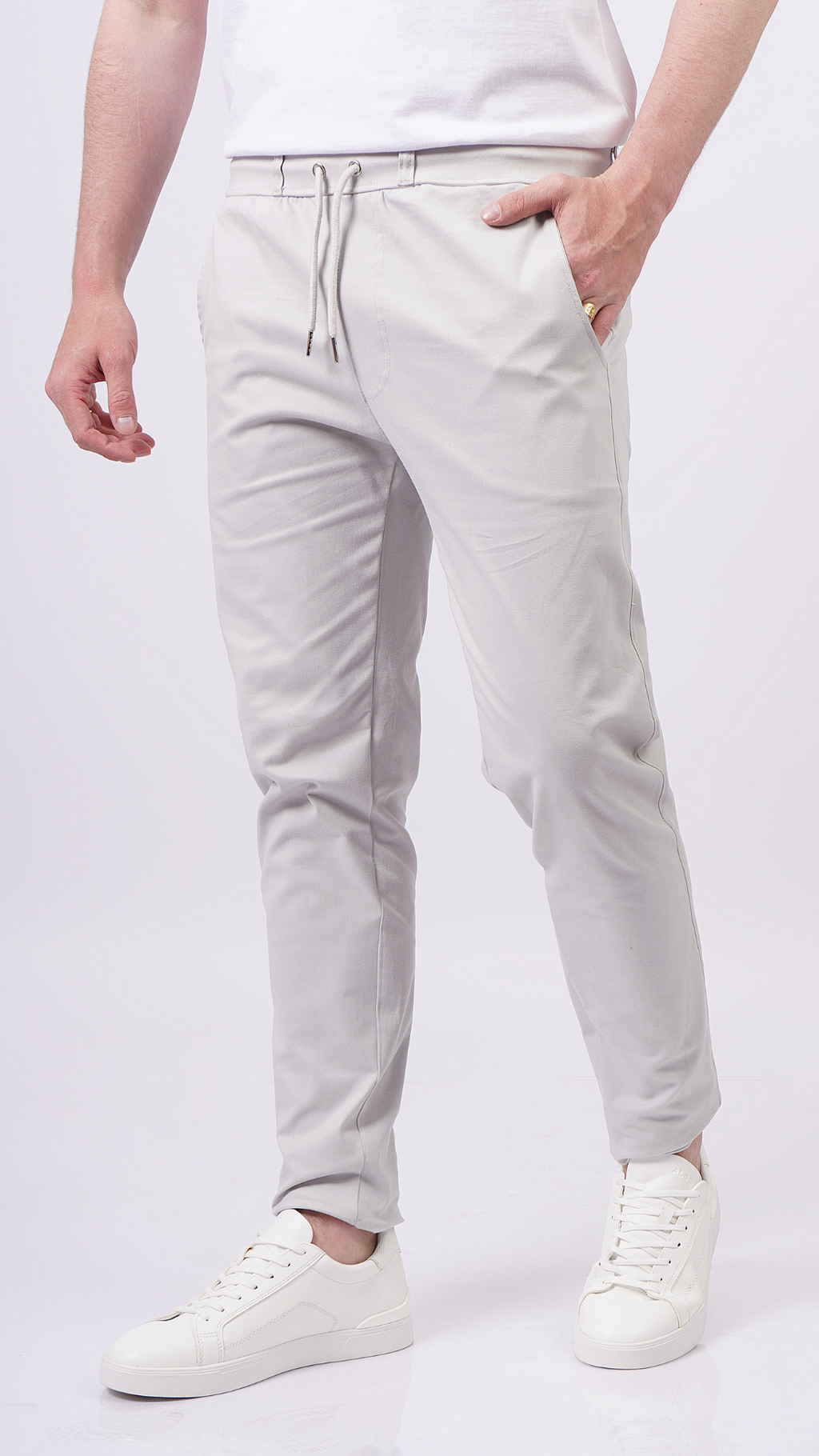 Light Gray Smooth Pants